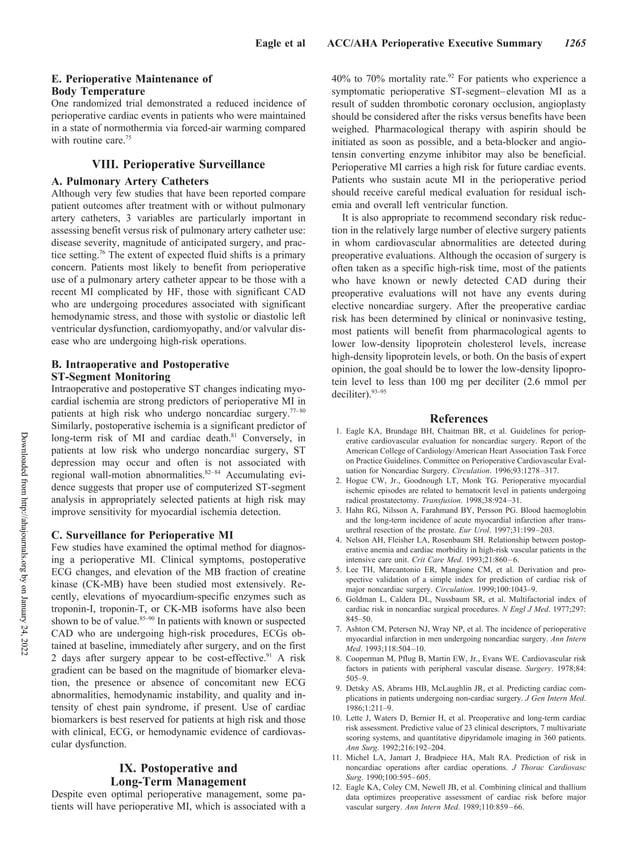 Acc:aha guideline update for perioperative cardiovascular evaluation ...