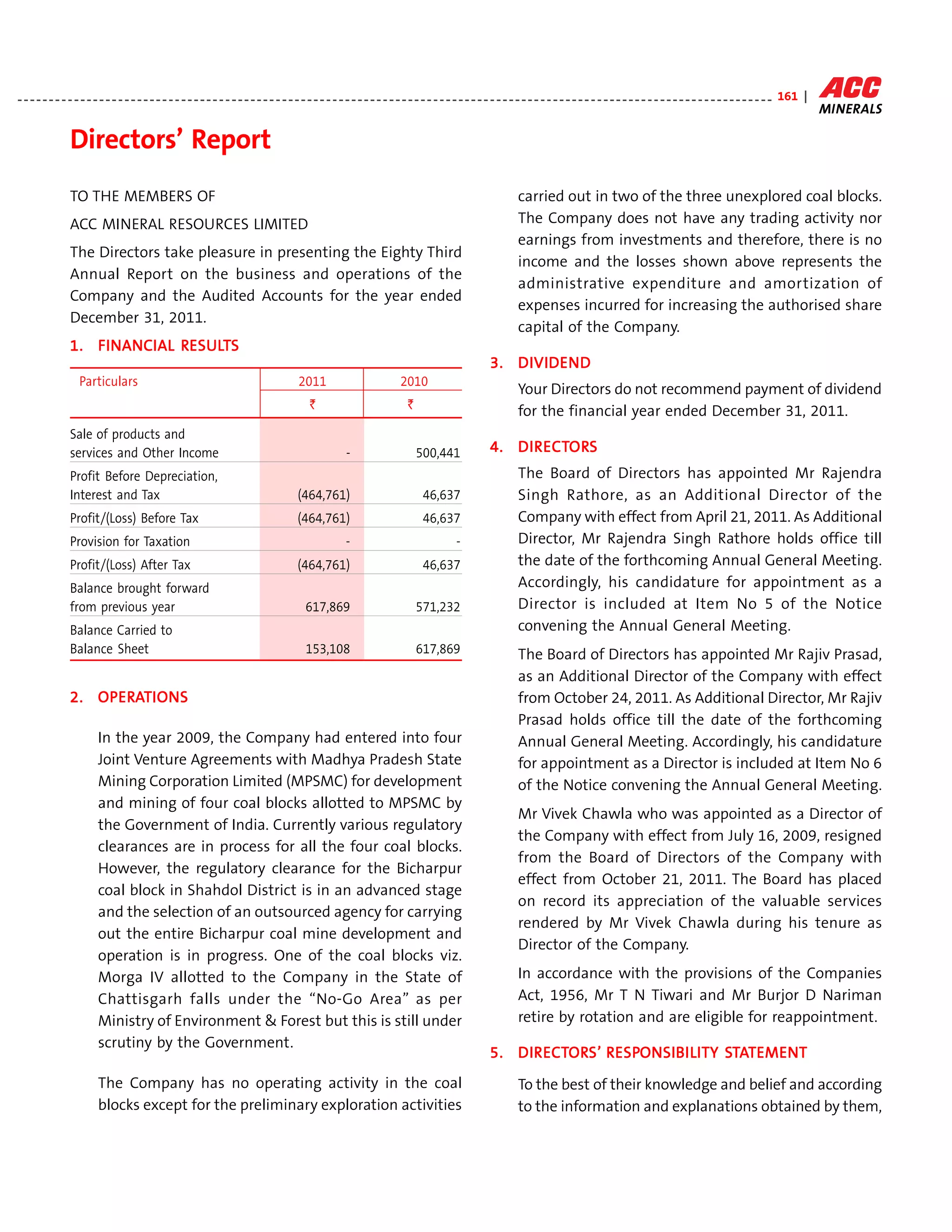 Acc annual report 2011
