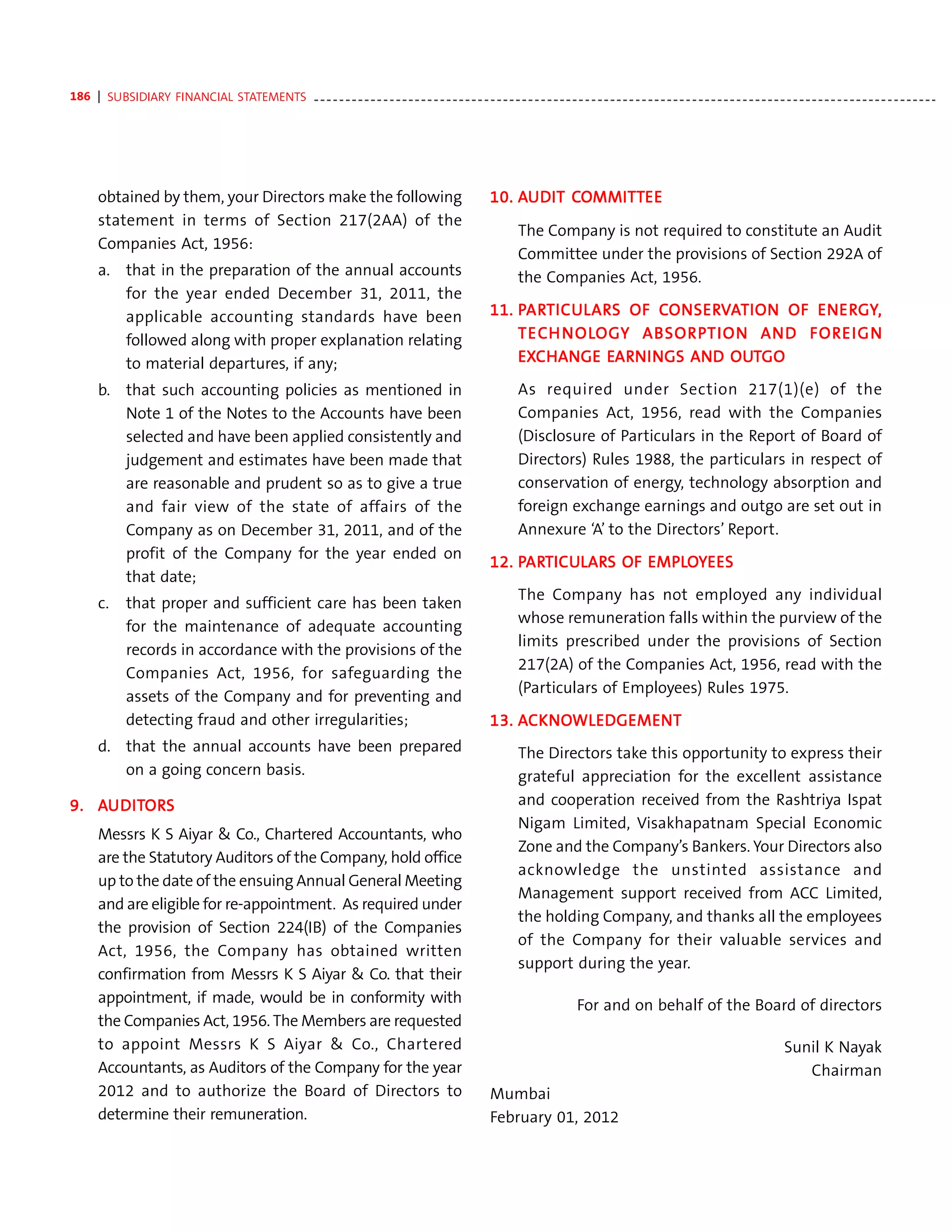 Acc annual report 2011