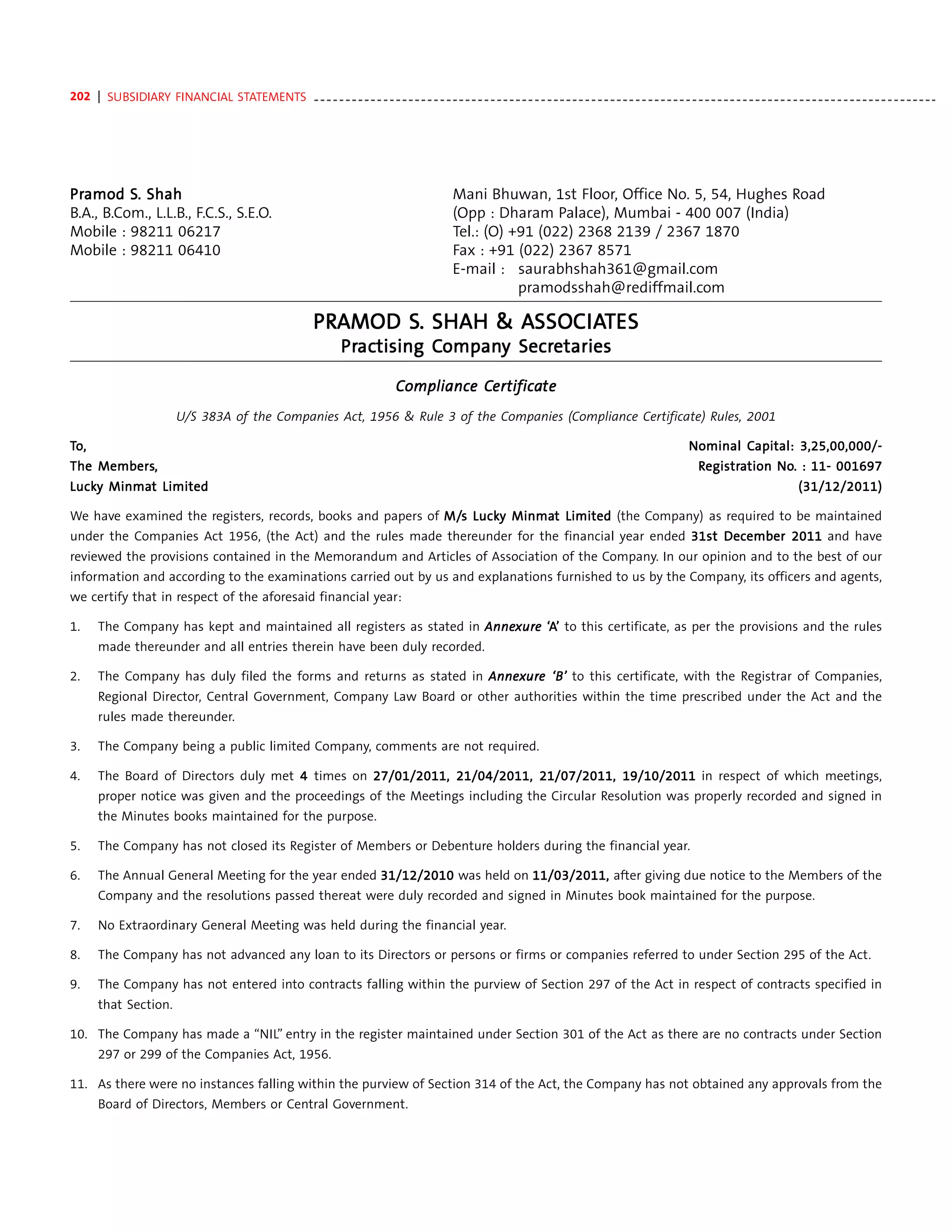 Acc annual report 2011