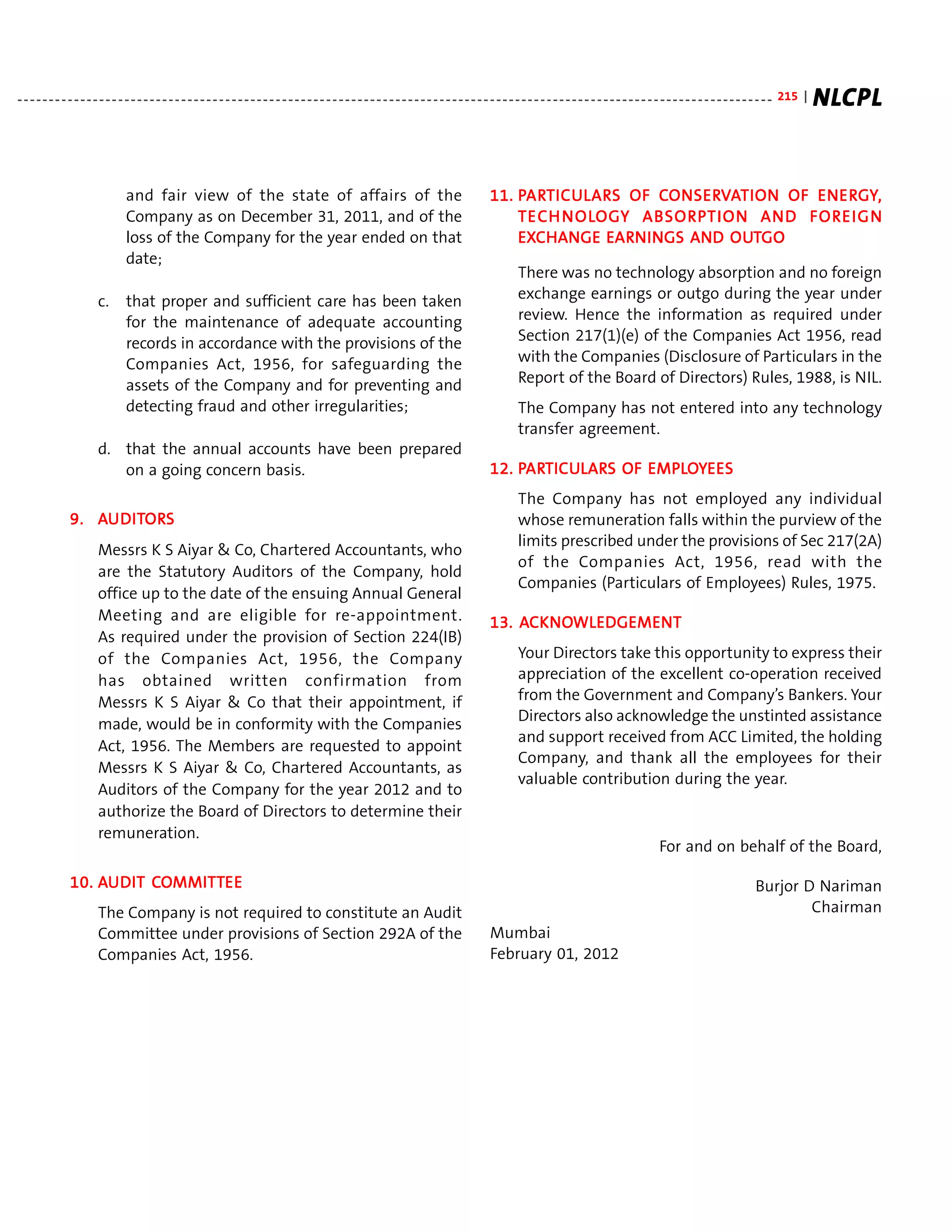 Acc annual report 2011