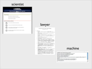 scientist




            lawyer




                     machine
 