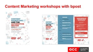 Content Marketing workshops with bpost
 