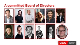 A committed Board of Directors
 