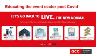 Educating the event sector post Covid
 