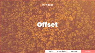 In-house
Why Calculate Reduce Offset
Offset
 