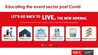 Educating the event sector post Covid
 