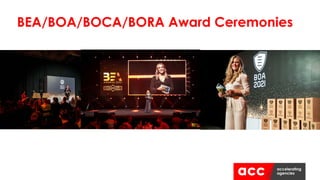 BEA/BOA/BOCA/BORA Award Ceremonies
 
