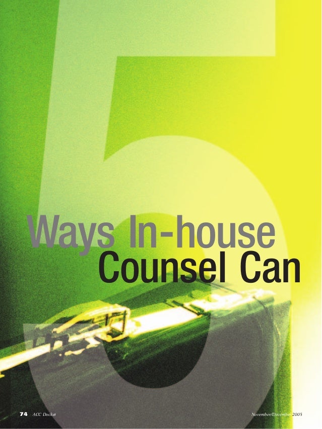 5 Ways In House Counsel Can Talk to Law Firms