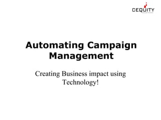 Accelarating Customer Relationships