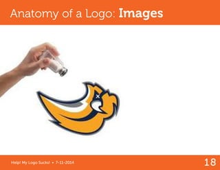 18 
Help! My Logo Sucks! • 7-11-2014 
Anatomy of a Logo: Images  