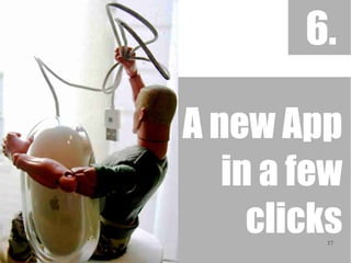 6.

A new App
   in a few
     clicks
         37
 