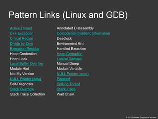 Accelerated Linux Core Dump Analysis training public slides | PDF