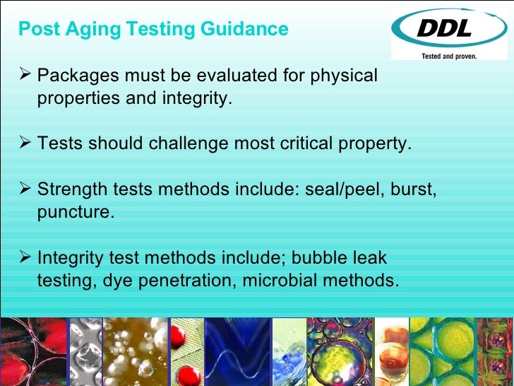 Accelerated Aging Testing from DDL