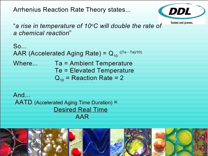 Accelerated Aging Testing from DDL