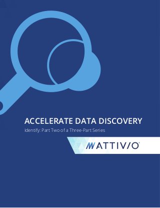 ACCELERATE DATA DISCOVERY
Identify: Part Two of a Three-Part Series
 