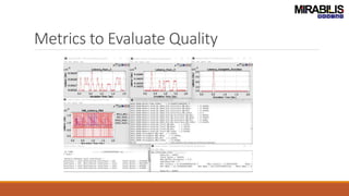 Metrics to Evaluate Quality
 