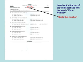 Accelerated Math Directions