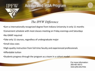 Accelerated MBA Program