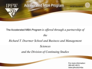 Accelerated MBA Program