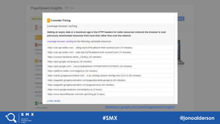 @jonoaldersonTurbo-charging your WordPress website (bit.ly/turbo-charge-wordpress)
developers.google.com/speed/pagespeed/insights/
#SMX @jonoalderson
 