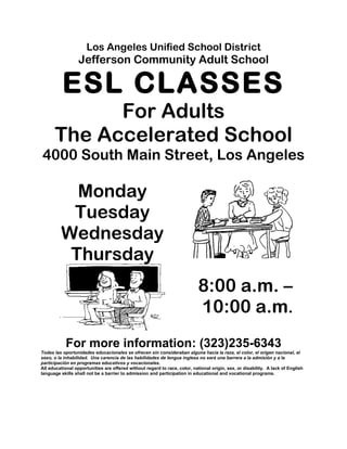 Accelerated school english vers