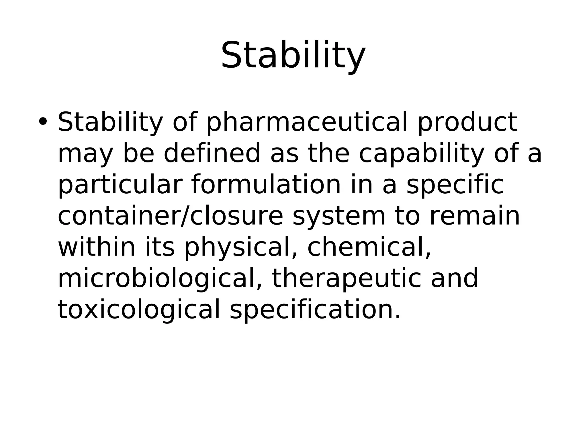 Accelerated stability testing PPT
