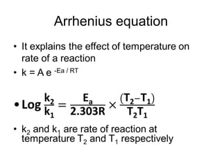 Arrhenius equation
 