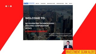 INVESTMENT SCAM ALERT
 