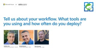Tell us about your workflow. What tools are
you using and how often do you deploy?
 