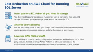 Accelerate SQL Server to the AWS Cloud: Strategies, Migration Methods ...