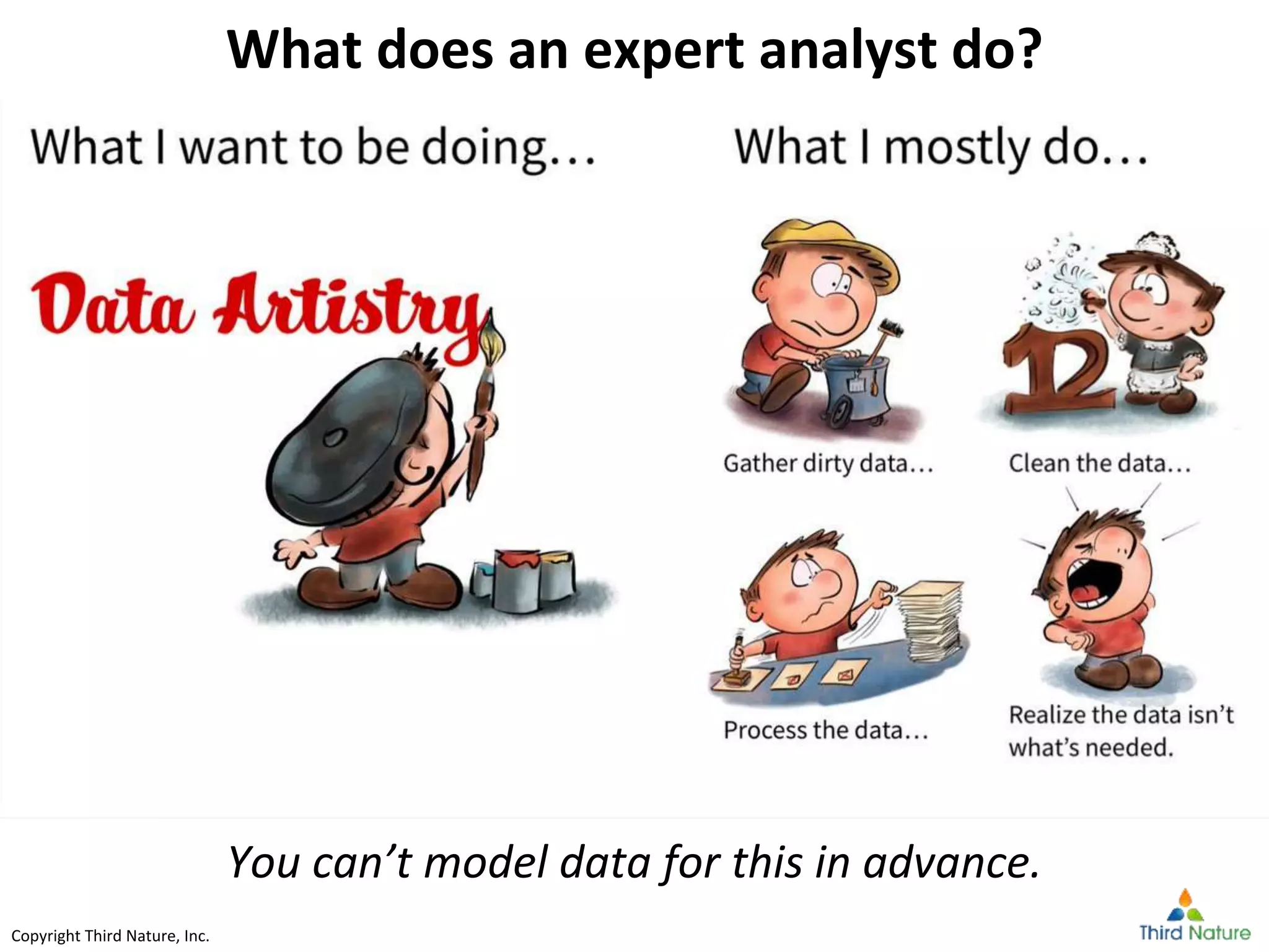 Copyright Third Nature, Inc.Copyright Third Nature, Inc.
What does an expert analyst do?
You can’t model data for this in advance.
 