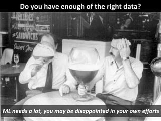 Copyright Third Nature, Inc.
Do you have enough of the right data?
ML needs a lot, you may be disappointed in your own eff...