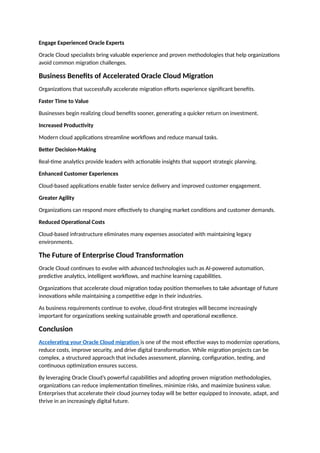 Accelerate Your Oracle Cloud Migration: A Strategic Guide to Faster ...