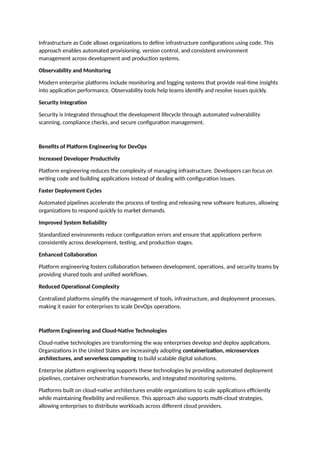Accelerating DevOps Transformation in the USA with Enterprise Platform ...