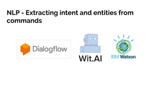 NLP - Extracting intent and entities from
commands
 