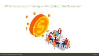 perfecto.io8 | Perfecto by Perforce © 2020 Perforce Software, Inc.
API & Functional/UI Testing — Two Sides of the Same Coin
 
