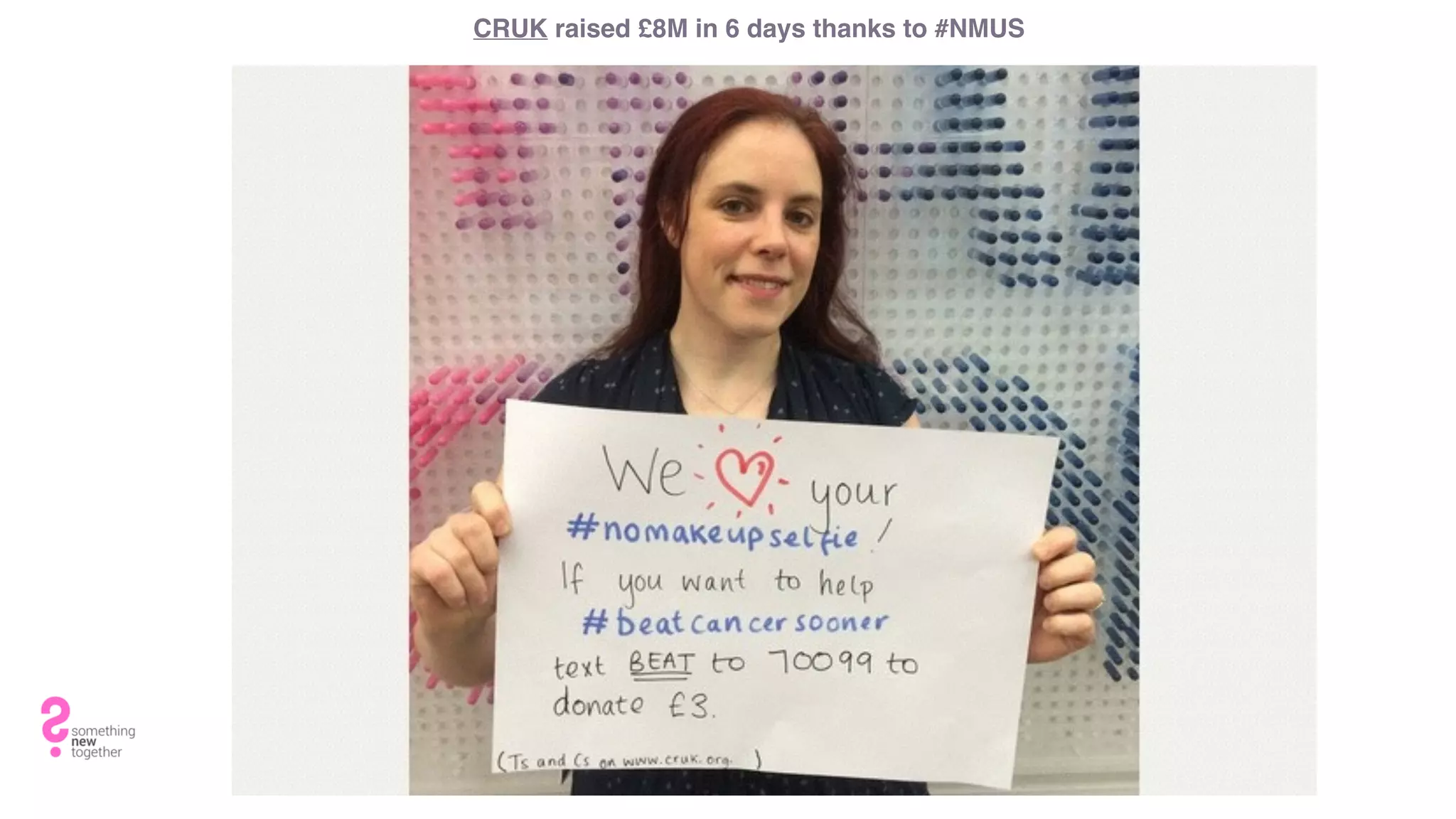 CRUK raised £8M in 6 days thanks to #NMUS
 