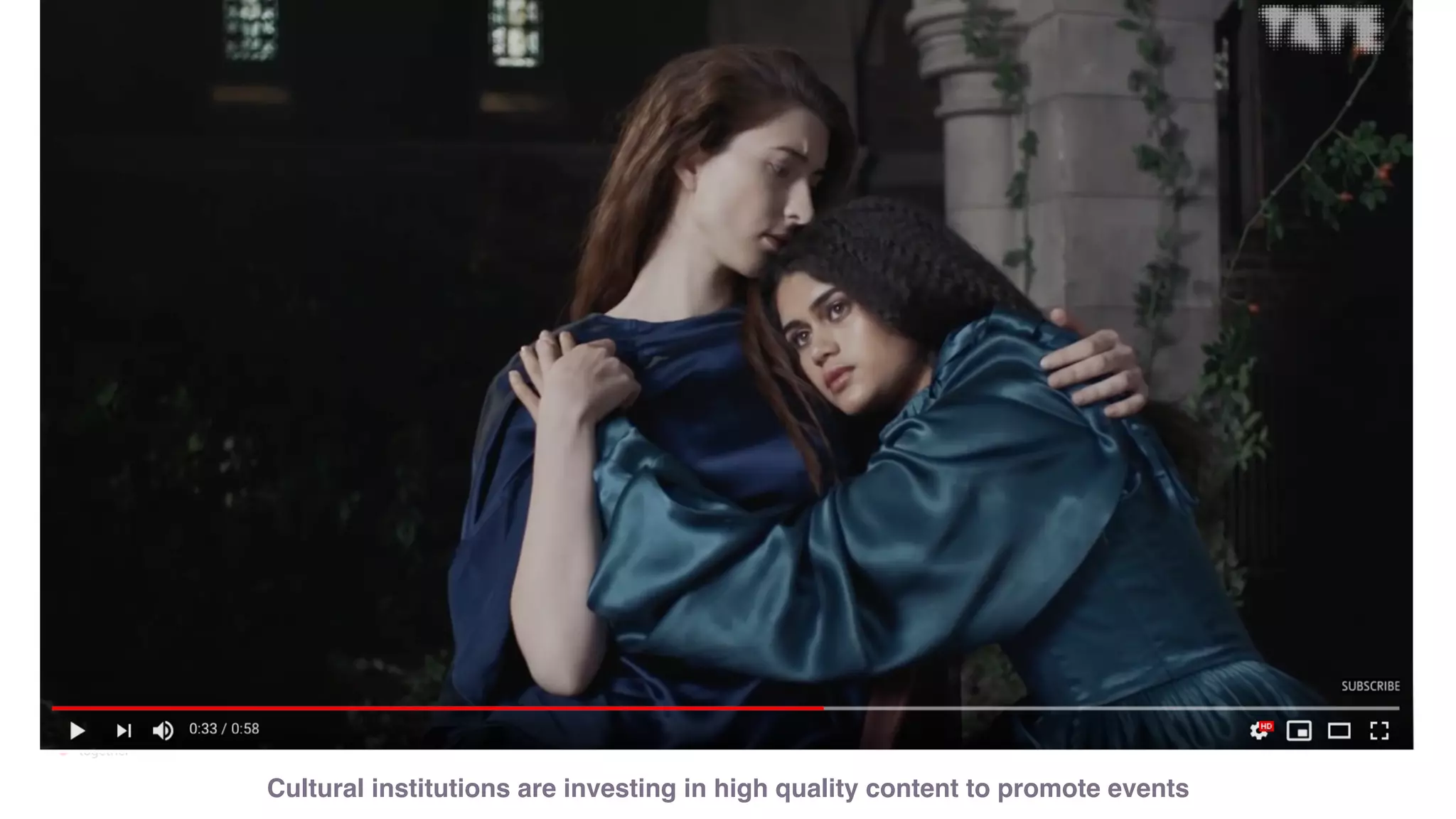 Branded Content
Cultural institutions are investing in high quality content to promote events
 