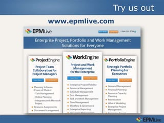 Try us out
www.epmlive.com
 