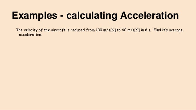 Acceleration