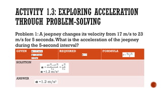 Acceleration motion and velocity for science 8.pptx