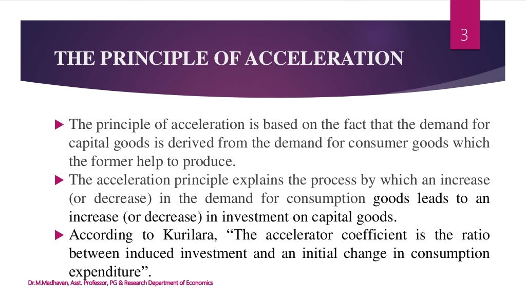 ACCELERATOR THEORY OF INVESTMENT