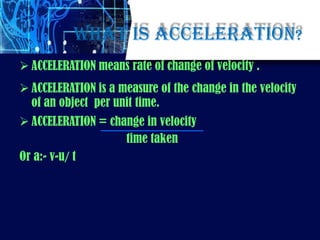 Acceleration (2) | PDF