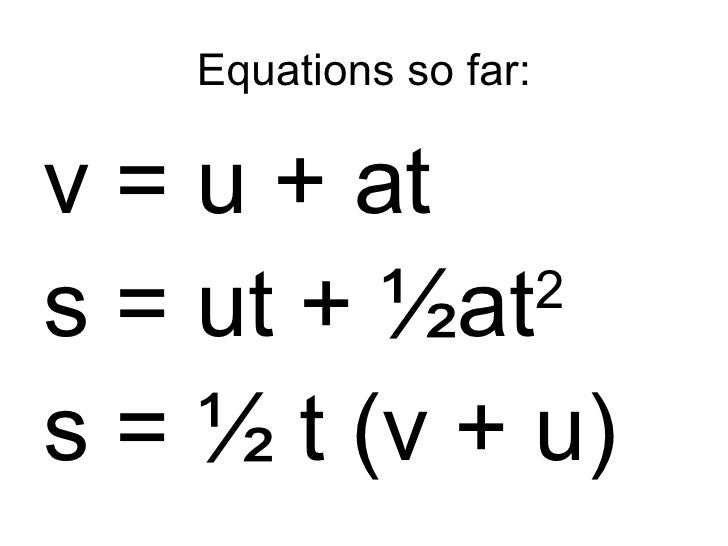 Acceleration And Equations Of Motion 2
