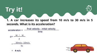 Understanding and Calculating Acceleration: Concepts and Real-Life ...