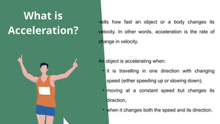 Understanding and Calculating Acceleration: Concepts and Real-Life ...