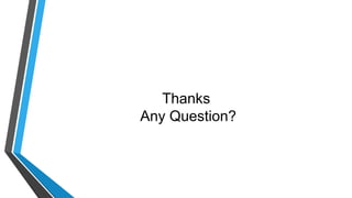 Thanks
Any Question?
 