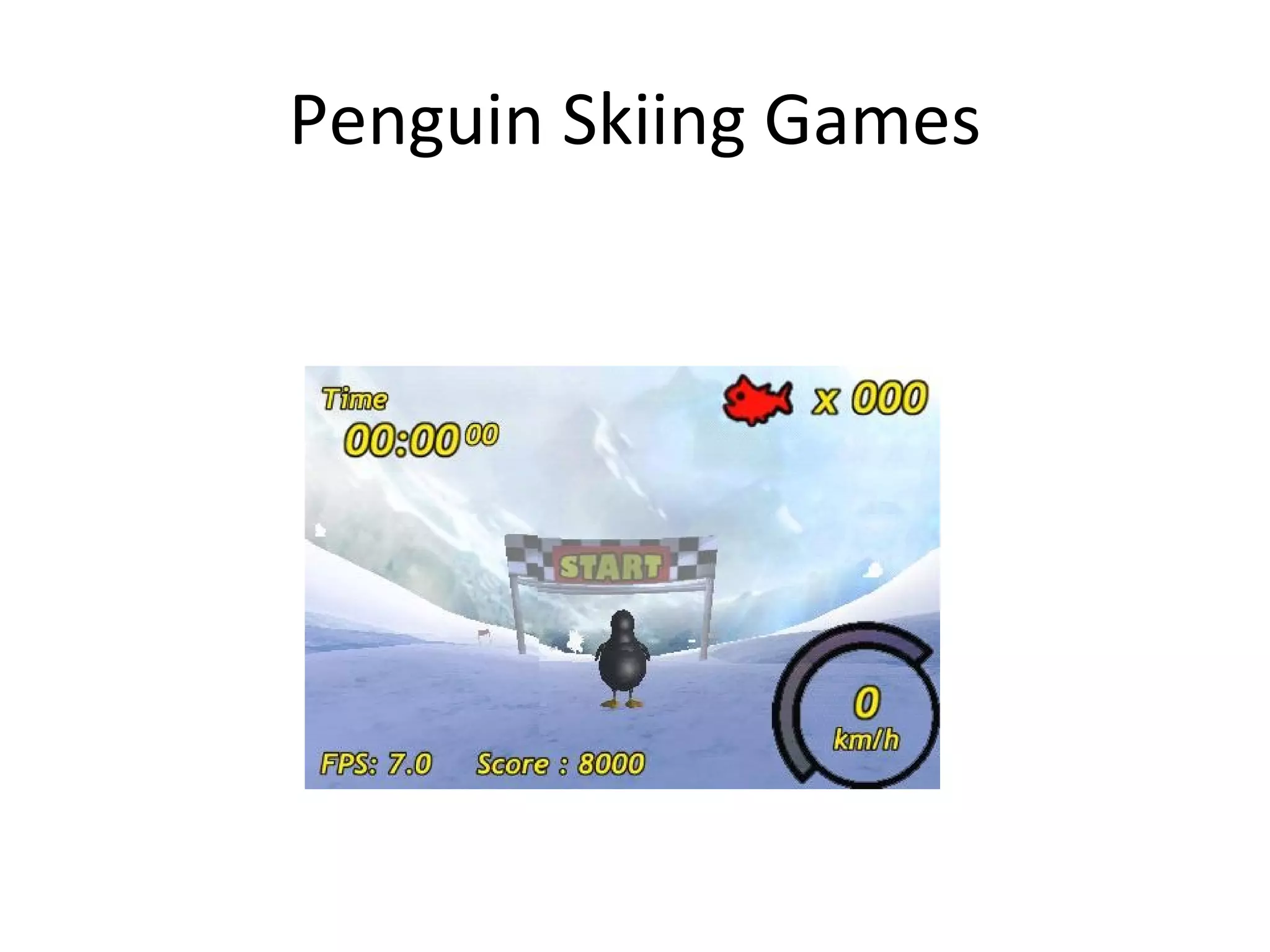 Penguin Skiing Games 
