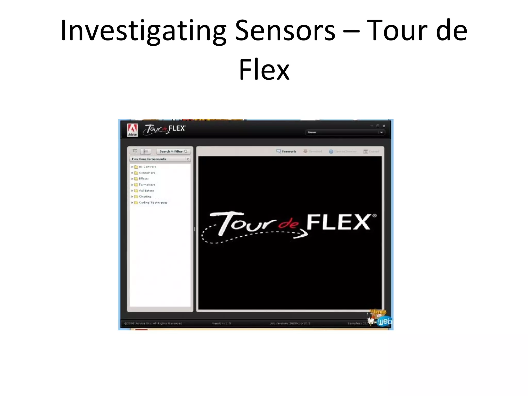 Investigating Sensors – Tour de Flex 
